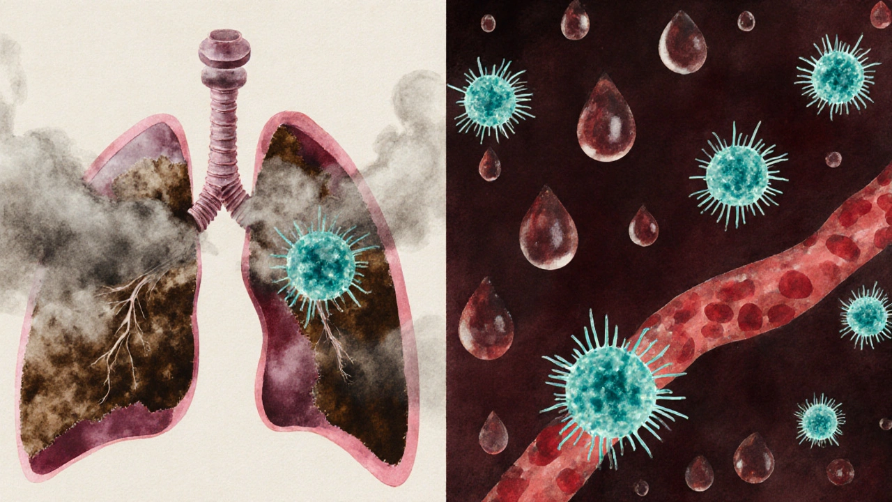 Side‑by‑Side: Alcohol vs. Tobacco on Key Immune Markers