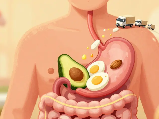 How Fatty Foods Boost Absorption of Lipid-Based Medications