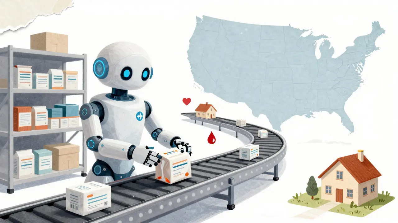 Automated warehouse sending meds to homes across US
