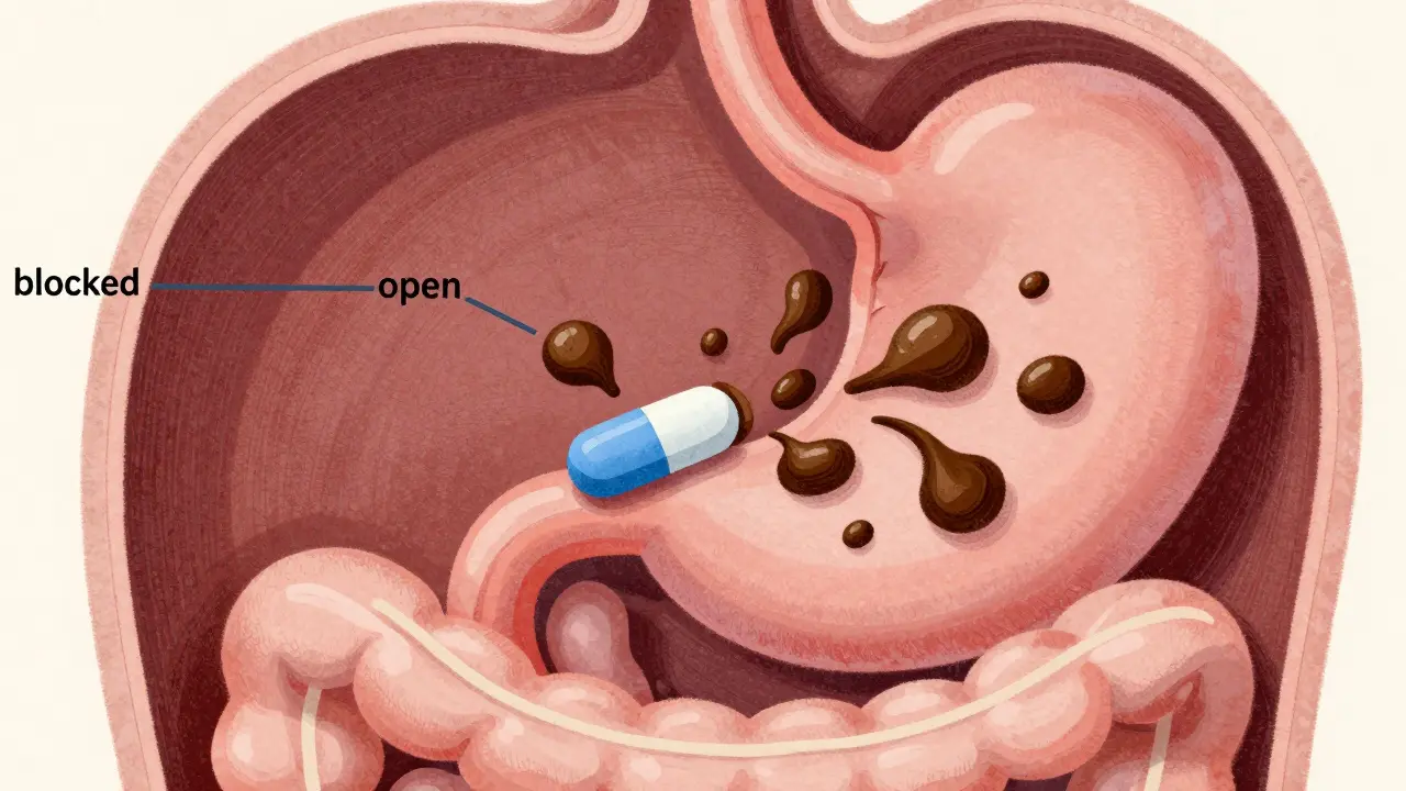 Illustration of coffee blocking thyroid medication absorption