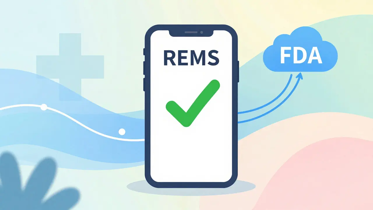 Smartphone app streamlining REMS compliance with digital tech