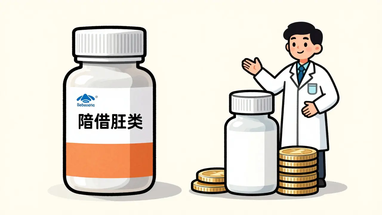 Comparison of brand name vs generic medication costs