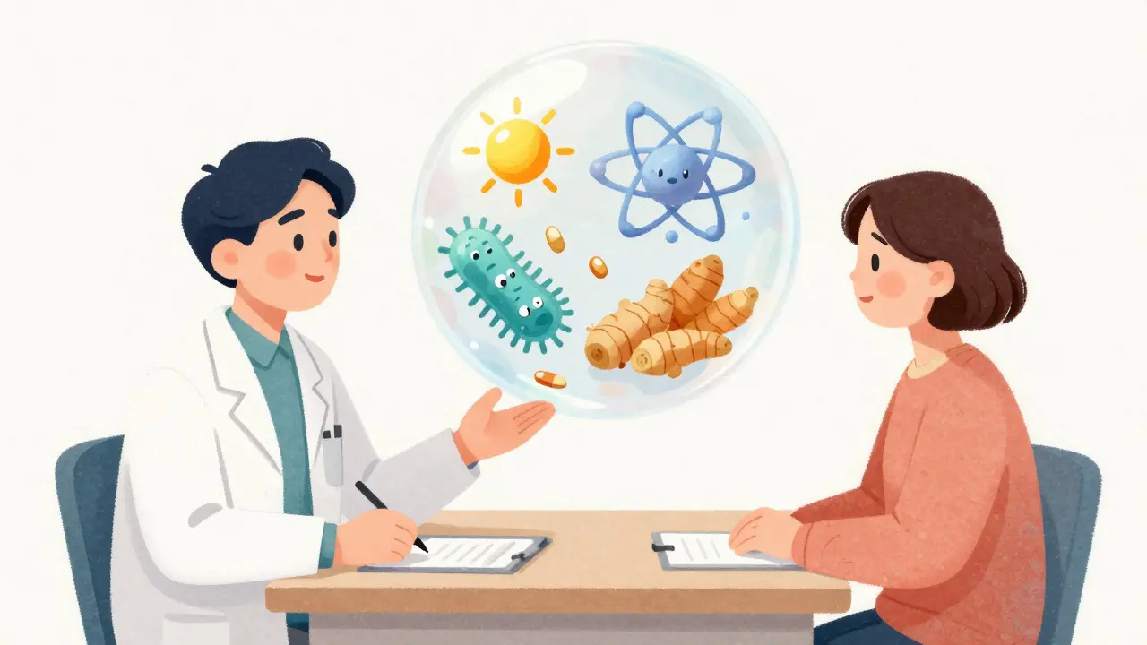 Doctor and patient discussing safe supplement alternatives like vitamin D and zinc
