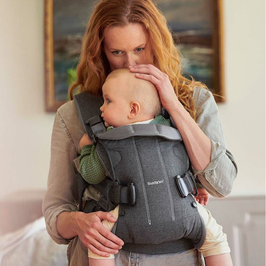 denim baby carrier